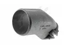 53205-1170132 Патрубок (алюм.) ф100; L=190; фланец 2 прорези L=17 подводящий КАМАЗ