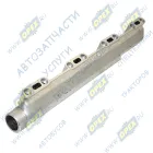 7406.1303105-10 Труба водяная левая Евро силумин ф50 L=600 8отв.ф9 КАМАЗ