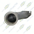 7406.1009138 Патрубок (силумин) маслозаливной L=290 ф56 Рвнутр=М48х2/фл 2отв.ф9 ЕВРО-2 КАМАЗ