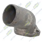 5320-1303058 Патрубок отводящий радиатора силумин L=160 ф70/фланец 2отв.ф10 ,без отвода КАМАЗ