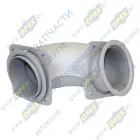 43255-1203011-03 Труба ф120 L=410; 2 квадрат.фланца 4отв.ф12 приемная КАМАЗ передняя КАМАЗ