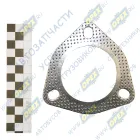 238НБ-1008054-103 Прокладка (м/асбест) треуг. 112х112 ф68 3отв. сильфона газопровода L=90; окантовка (3-х слойная) перфорированная сталь Квадратис