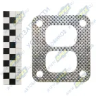 3901356 Прокладка (м/асбест) прямоуг. 108х94 2 внутр. отв. 54х35 4 отв. ф11 перфорированная турбокомпрессора Камаз дв. Cummins ISLe-310-30/340-30 Квадратис