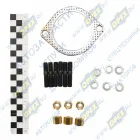 KVM-54115-1203023-20 РМК крепления турбокомпрессора ТКР Schwitzer под 6 шпилек (М8) КамАЗ; (шпильки,гайки,шайбы,проклад.) Квадратис