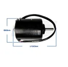 9742.3730 Электродвигатель 12В,90Вт,15А;3000об; отопителя L=143, ф88 МТЗ-80,82, 320 КЗАЭ