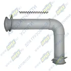 4308-1203011-41 Труба ф95 L=830 квадрат.фланец/треуг.фланец, кривая, передняя Кукмор