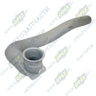 96520.1203014 Труба кривая (сталь) ф90 квадр.фл. 4отв.ф10 L=1200 приемная левая к металлорукаву в сб. Кукмор