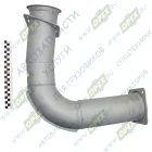 65115-1203214-18 Труба ф125 L=940; 2 квадрат.фланца 4отв.ф11, гнутая Кукмор