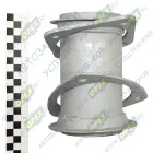 4308-1203014-22 Труба промежуточная ф95 L=175; треуг.фланец 3отв.ф11/квадрат.фланец 4отв.ф11 Кукмор