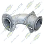 54115-1203010-50 Патрубок ф65/ф90 L1=147 L2=155 квадр.флан.4отв/кругл.фл 8отв.,приемный КАМАЗ-ЕВРО; 8 шпилек Кукмор