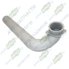 965115.1203014-12 Труба ф90 L=1020 квадрат.фланец 125х125; 4отв.ф11 кривая, приемная левая Кукмор