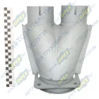 54115-1203035 Тройник L=260 квадратный фланец 4отв.ф10/2 выхода ф96 коробки переключ.газов к глушителю в сб.; (загнутый) Кукмор