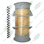 965115.1203012-02 Рукав глушителя (металлорукав) 2 квадр фл 4отв.ф10 дв.Cummins;  L=310 Кукмор