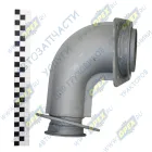 54115-1203011-10 Патрубок приемный L=320 квадр.флан.4отв/кругл.фл 6отв. к ТКР Schwitzer; 6 шпилек Кукмор