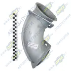 943255.1203011-03 Труба ф120 L=410; 2 квадрат.фланца 4отв.ф12 приемная КАМАЗ передняя Кукмор