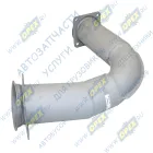 65115-1203214-18 Труба ф125 L=940; 2 квадрат.фланца 4отв.ф11, гнутая Кукмор