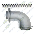 54115-1203010-20 Патрубок ф65/ф90 L1=178 L2=120 квадр.флан.4отв/кругл.фл 8отв.,приемный КАМАЗ-ЕВРО; 8 шпилек Кукмор