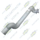 4326-1203015-21 Труба кривая (сталь) L=1250 ф87/квадр. фл 4отв.ф10 выпускная правая (разный изгиб) Кукмор