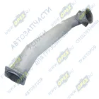 43255-1203214-02 Труба ф120 L=1120; 2 квадрат.фланца 4отв.ф11, гнутая, приемная задняя дв-ль Cummins 6ISBE285 Кукмор