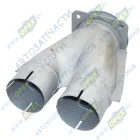 96520.1203035 Тройник L=305 2отв d=95 1отв.ф115 квадрат.фланец 4отв глушителя Кукмор