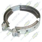 45104-1200015-90 Хомут турбокомпрессора V-образный зажим, ф103х125 h=28 (зажим-болт) FH12/16 VOLVO B12 (1992-2020) SCANIA N Bus (2004-2020) Кукмор