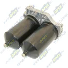 740.1117010 Фильтр ТО топлива двойной 2хф80 L=200 2отв.ф10, КАМАЗ,ГАЗ-диз.; с клапаном жиклера ЛААЗ