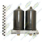 740.1117010 Фильтр ТО топлива двойной 2хф80 L=200 2отв.ф10, КАМАЗ,ГАЗ-диз.; с клапаном жиклера ЛААЗ