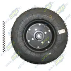 УМДУ-80.82-02.06.04.000 Колесо опорное 5.00-10 на щетку в сб с шиной и подшипником под ось 25мм; 5/00-10( ступ.80мм с подшиниками180105 и ступицей Локнея