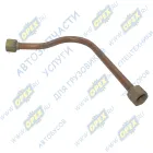 642208-8609530 Трубка (медь) ф18; L=450 Г=М27+К32/Г=М27+К32 МАЗ