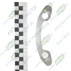 6303-2502044 Пластина стопорная шпильки стакана подшипников МАЗ (141х13, h=1,5., 2 отв, полумесяц, сталь) МАЗ