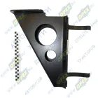 5516-1203162 Кронштейн крепления глушителя МАЗ L=460 креп 6отв.ф12,с 2-мя хомутами МАЗ