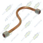 6430-2927014-10 Трубка МАЗ (медь) ф10 L=300 Г=М16+К19/Г=М16+К19 пневмобаллона задней подвески МАЗ