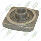 504Н-2902449У Вкладыш(сухарь) рессоры (подпятник) 106х106х23 со штифтом d=40 h=18 МАЗ