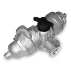 100-3512010 Регулятор давления воздуха РДВ КамАЗ,МАЗ,УРАЛ,ЗиЛ,КрАЗ,ЛиАЗ (3выхода М16х1,5/М22х1,5/М22х1,5 креп 1отв с краном) МАРК