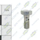 3905307 Болт-штуцер С/И М6х15х1 Р=8 К=10 1 отв. обратки Cummins BT, EQB, 6CT МАРК