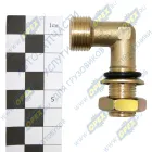 861030 Фитинг (угольник) прямой; Рнаруж=М16х1,5/М20х1,5 L=38х50 МАРК