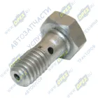 3905307 Болт-штуцер С/И М6х15х1 Р=8 К=10 1 отв. обратки Cummins BT, EQB, 6CT МАРК