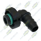 D16-ID12-90 12x15 Фитинг Штуцер топливный быстросъемный 90° (под трубку ф14) МАРК