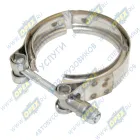 3918951 Хомут турбокомпрессора V-образный зажим, ф76 S=20 (зажим-болт) ф внутренее 55-67 IVECO Bus (1970-2020); + МАРК