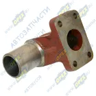 240-1008021-Б1 Переходник глушителя МТЗ на коллектор (колено) ф55 L=230 с фланцем 4отв.кривой ММЗ