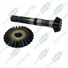 РПЩ-КП Главная пара z=12 зубов шлиц=8, шест. Z=25 редуктора привода щетки МТЗ,Т25 L=294; L=294 z=12 зубов шлиц=8, шест. Z=25 Модультек