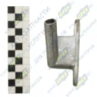 500-3509248 Патрубок компрессора МАЗ воздушный (ф17 h=44; ромбич.фланец 2отв.ф8; алюм.) ОЗАА