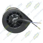 009-A70-74D-1 Мотор отопителя 12В, Газель Бизнес с вентилятором в сб.; 2 плоск. клеммы, н/о с кожухом ПРАМО