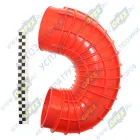 650-1118208 Патрубок (РТИ) ф125 L=650, кривой впускной ЯМЗ-650; (силикон) красный 5010562956 ПТП