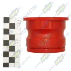 6430-2906030 Втулка (полиуритан) ф40х70 L=61 L1=55 вала стабилизатора D=40х70мм; (красный) ПТП