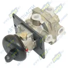 100-3514008 Кран тормозной 2-х секционный; с рычагом РААЗ