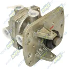 100-3514108-10 Кран тормозной 2-х секционный подпедальный (без педали); МАЗ,КамАЗ ЕВРО (8 отверст.М22х1,5/7отверст.ф10) РААЗ