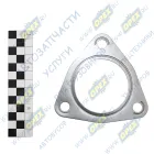 7511-1008058 Прокладка (сталь) треуг.110х115; фвнутр=65; 3отв.ф10, фланца (внутр.Ф65) РД