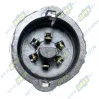 7452.3716-08 Фонарь задний левый КАМАЗ,МАЗ,УРАЛ 24в со жгутом (вилка СЦАЗ); с проводом и подсветкой номера (вилка СЦАЗ) РУДЕНСК