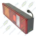 7452.3716-08 Фонарь задний левый КАМАЗ,МАЗ,УРАЛ 24в со жгутом (вилка СЦАЗ); с проводом и подсветкой номера (вилка СЦАЗ) РУДЕНСК